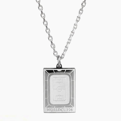 World Cup 2026 stadium necklace - silver